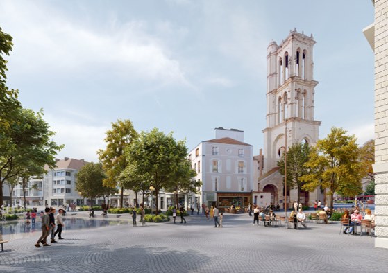 Aménagement des places du Cœur de Mantes-la-Jolie (78)