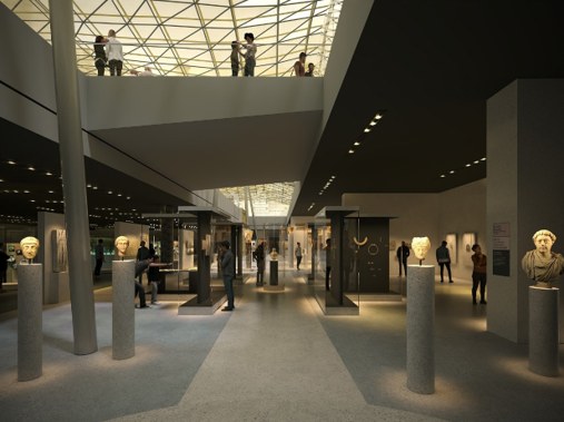 Réaménagement des espaces du parcours romain et création du parcours byzantin et des chrétientés en Orient
