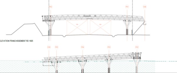 Création d’une passerelle de franchissement de la future RD1605 à Rubelles (77)