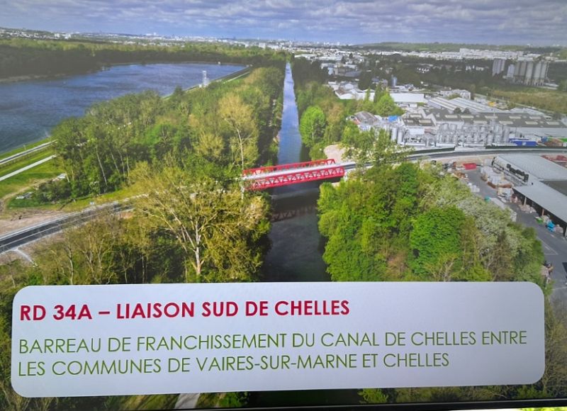 Création d’un barreau de liaison et d’un ouvrage d’art franchissant le canal de Chelles sur les communes de Vaires-sur-Marne et Chelles (77)
