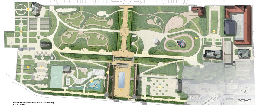 Réaménagement du parc de Bécon à Courbevoie (92)