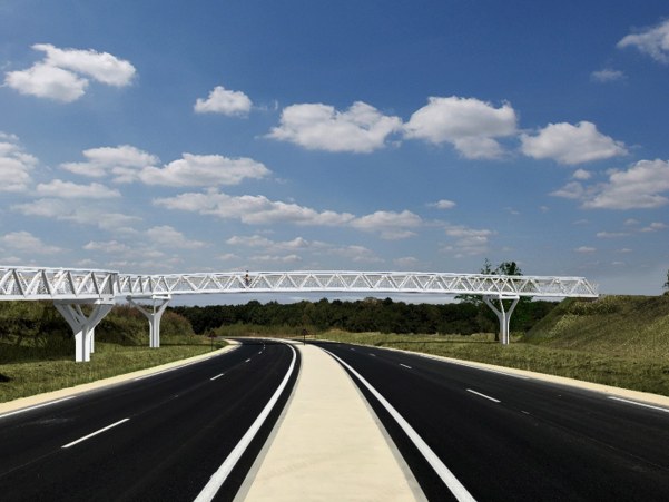 Création d’une passerelle de franchissement de la future RD1605 à Rubelles (77)