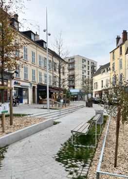 Aménagement des places du Cœur de Mantes-la-Jolie (78)