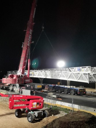 Création d’une passerelle de franchissement de la future RD1605 à Rubelles (77)